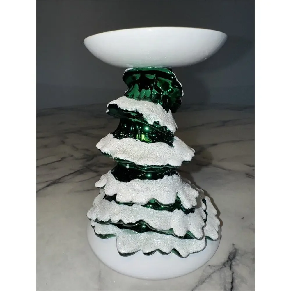 NEW Bath And Body Works Christmas TREE MOUSE Single Wick Candle Pedestal Holder - Picture 9 of 10